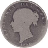 1845 HALFCROWN ( POOR ) REF 1 - Halfcrown - Cambridgeshire Coins