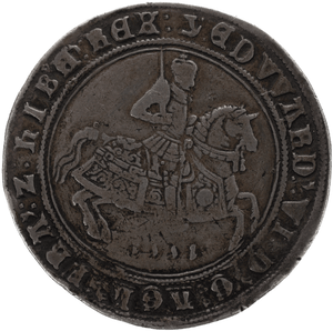 1551 CROWN ( GF ) EDWARD VI DATE BELOW HORSE SHIELD ON CROSS - CROWN - Cambridgeshire Coins