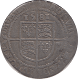 1581 ELIZABETH 1ST SIXPENCE - Cambridgeshire Coins