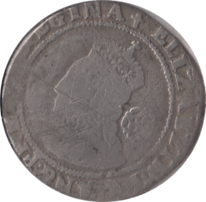 1581 ELIZABETH 1ST SIXPENCE - Cambridgeshire Coins