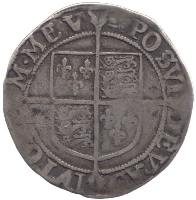1595 ELIZABETH I SILVER SHILLING - hammered coins - Cambridgeshire Coins