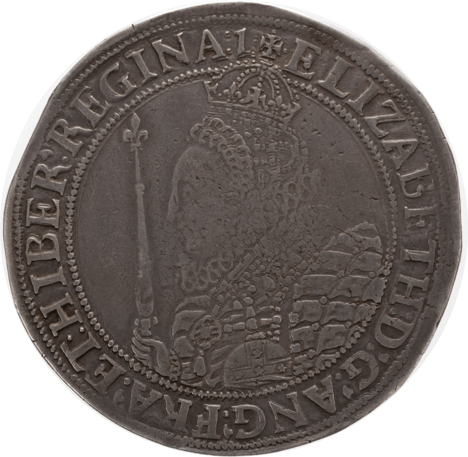 1601 CROWN ( GF ) ELIZABETH I MM1 SCARCE - CROWN - Cambridgeshire Coins