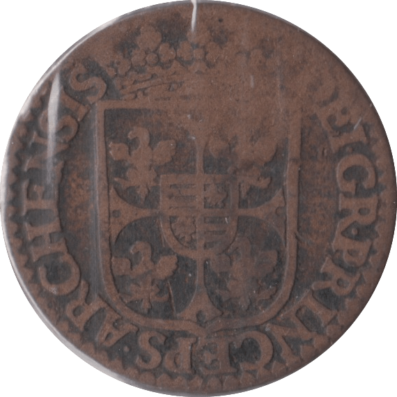 1614 COPPER 1 LIARD FRANCE - WORLD COINS - Cambridgeshire Coins