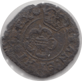 1638 - 1649 CHARLES I ROSE FARTHING - Hammered Coins - Cambridgeshire Coins