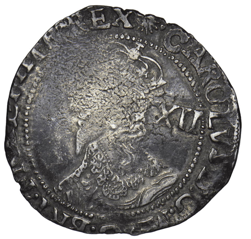 1645 - 46 SHILLING CHARLES I - Hammered Coins - Cambridgeshire Coins