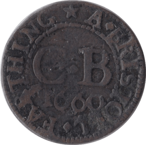 1660 FARTHING TOKEN BRISTOL - FARTHING TOKEN - Cambridgeshire Coins