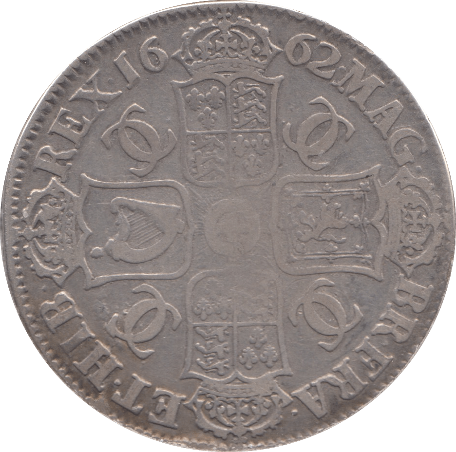 1662 CROWN ( GF ) CHARLES II - Crown - Cambridgeshire Coins