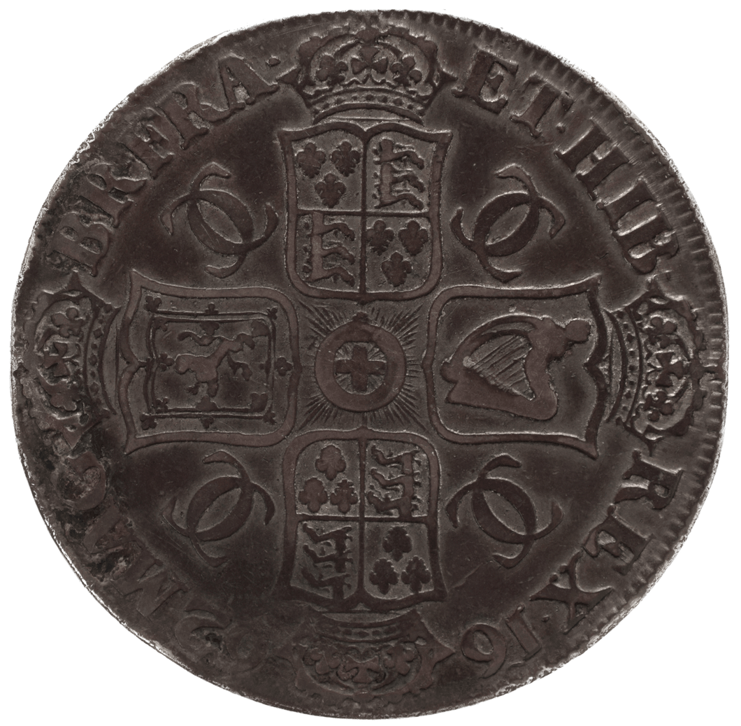 1662 CROWN ( VF ) CHARLES II NO ROSES BELOW DATE ON EDGE - CROWN - Cambridgeshire Coins