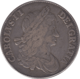 1663 CROWN ( GF ) NO ROSES NO STOPS - CROWN - Cambridgeshire Coins