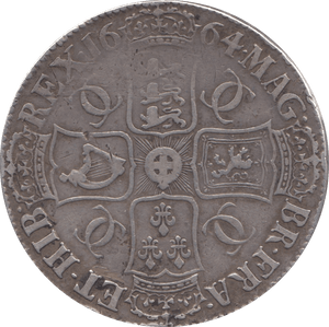 1664 CROWN ( GF ) I - Crown - Cambridgeshire Coins