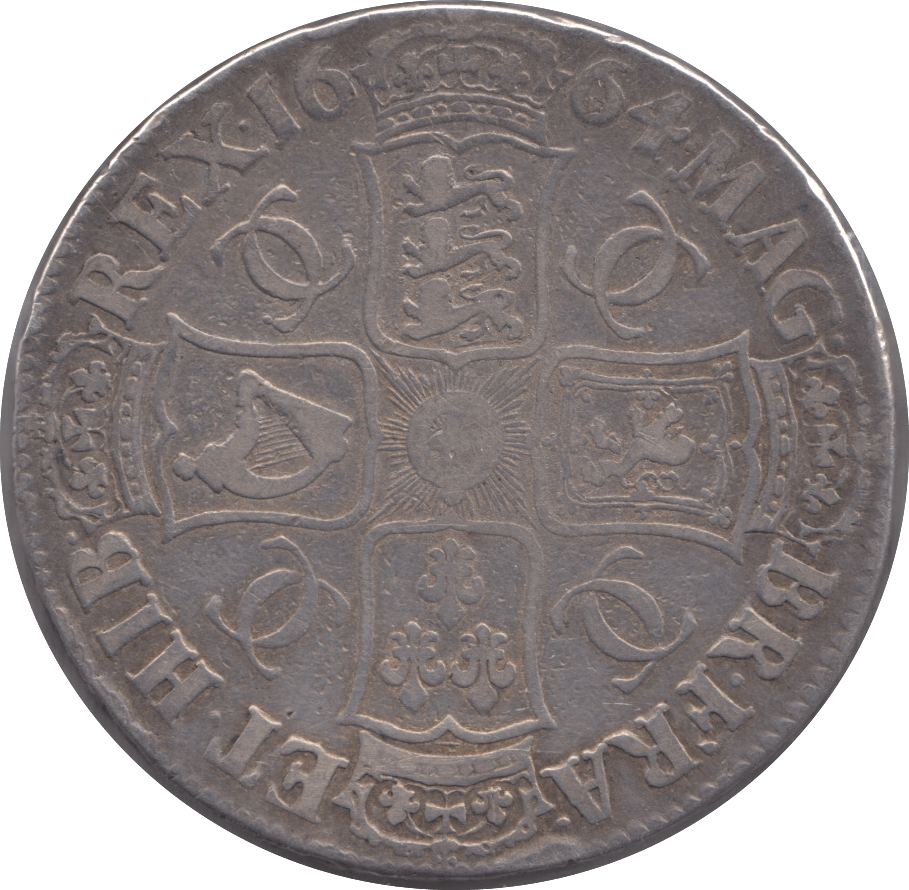 1664 CROWN ( VF ) 2ND BUST - CROWN - Cambridgeshire Coins