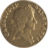 1666 GOLD ONE GUINEA ( GF ) - Guineas - Cambridgeshire Coins