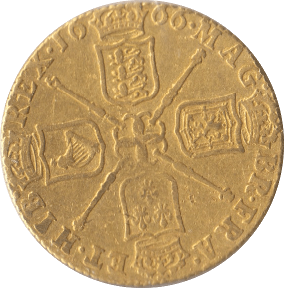 1666 GOLD ONE GUINEA ( VF ) - Guineas - Cambridgeshire Coins