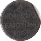 1667 FARTHING TOKEN NORWICH - FARTHING TOKEN - Cambridgeshire Coins