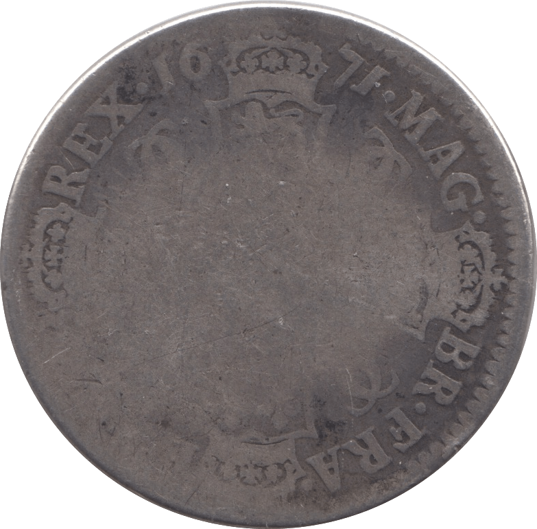 1671 HALFCROWN ( FAIR ) - Halfcrown - Cambridgeshire Coins