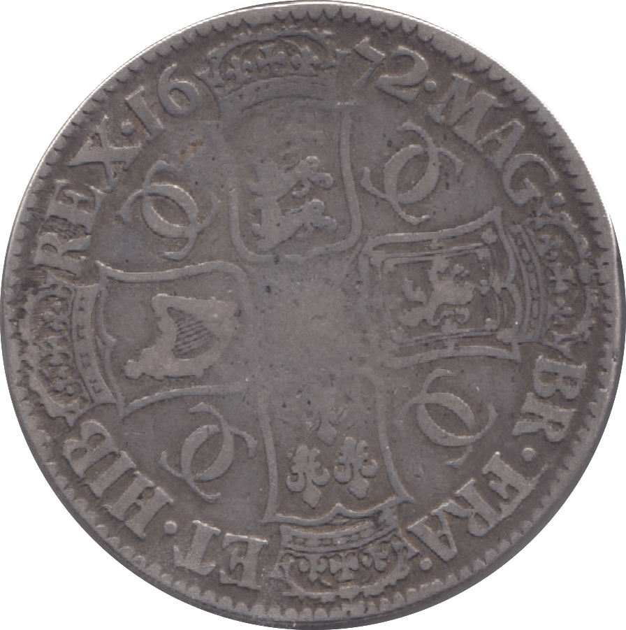 1672 CROWN ( GF ) 14 - Crown - Cambridgeshire Coins