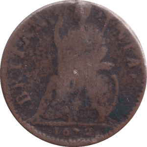 1672 FARTHING ( FAIR ) - Farthing - Cambridgeshire Coins