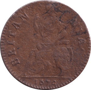 1672 FARTHING ( GF ) - Farthing - Cambridgeshire Coins