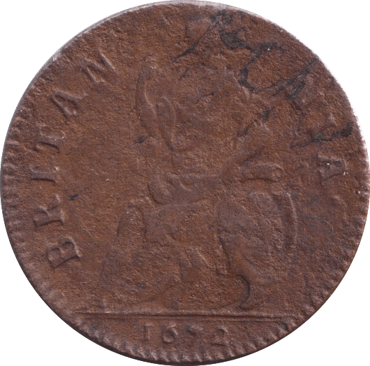 1672 FARTHING ( GF ) - Farthing - Cambridgeshire Coins