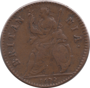 1672 FARTHING ( VF ) - Farthing - Cambridgeshire Coins