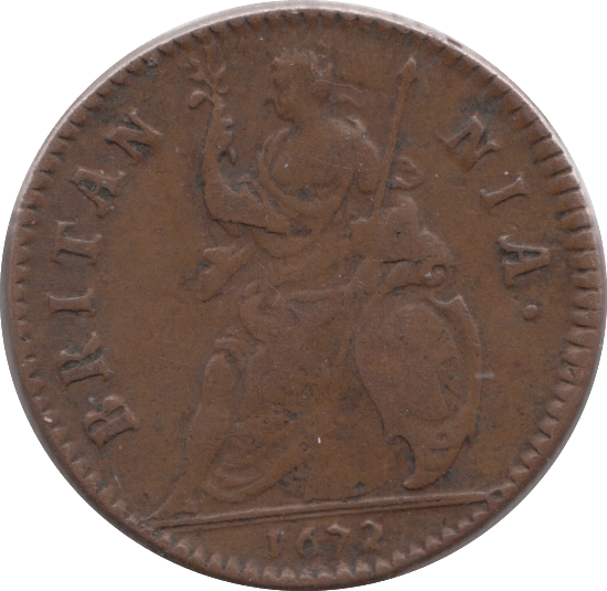 1672 FARTHING ( VF ) - Farthing - Cambridgeshire Coins