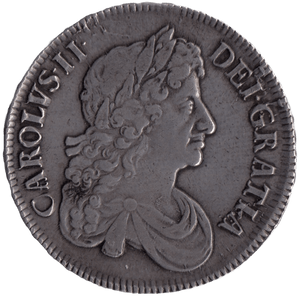 1673 CROWN CHARLES II ( EF ) QUINTO - Crown - Cambridgeshire Coins