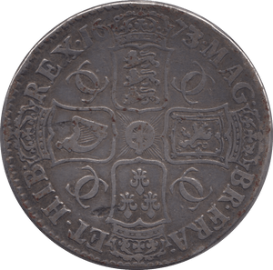 1673 CROWN ( GF ) - Crown - Cambridgeshire Coins