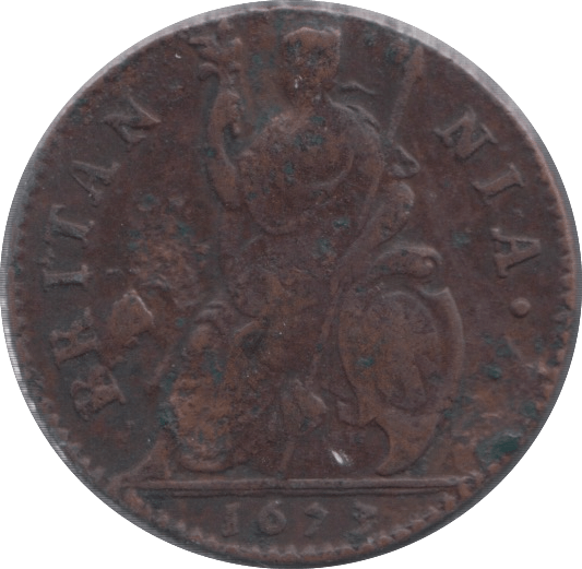 1673 FARTHING ( VF ) 2 - Farthing - Cambridgeshire Coins
