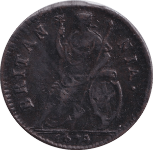 1674 FARTHING ( GEF ) - Farthing - Cambridgeshire Coins