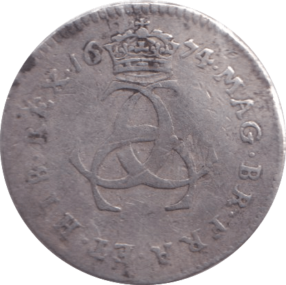 1674 MAUNDY THREEPENCE ( GF ) - Maundy Coins - Cambridgeshire Coins
