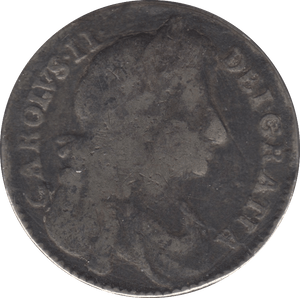 1676 HALFCROWN ( NF ) CHARLES II - Halfcrown - Cambridgeshire Coins