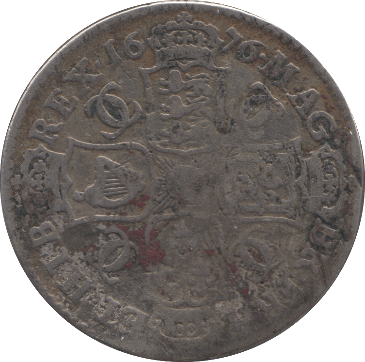 1676 HALFCROWN ( NF ) CHARLES II - Halfcrown - Cambridgeshire Coins