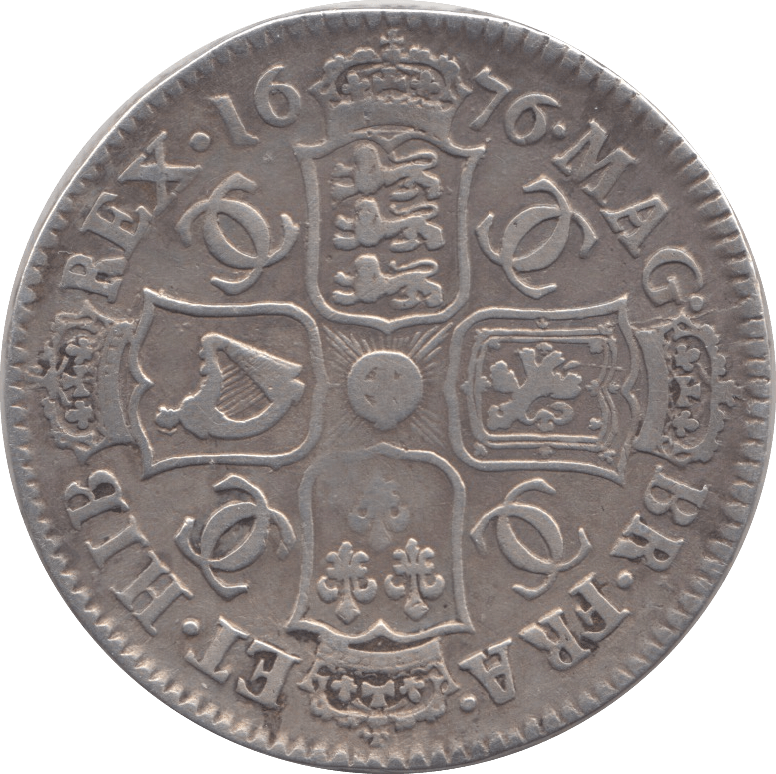 1676 HALFCROWN ( VF ) - Halfcrown - Cambridgeshire Coins