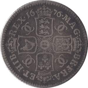 1676 SHILLING ( GF ) CHARLES II - Shilling - Cambridgeshire Coins