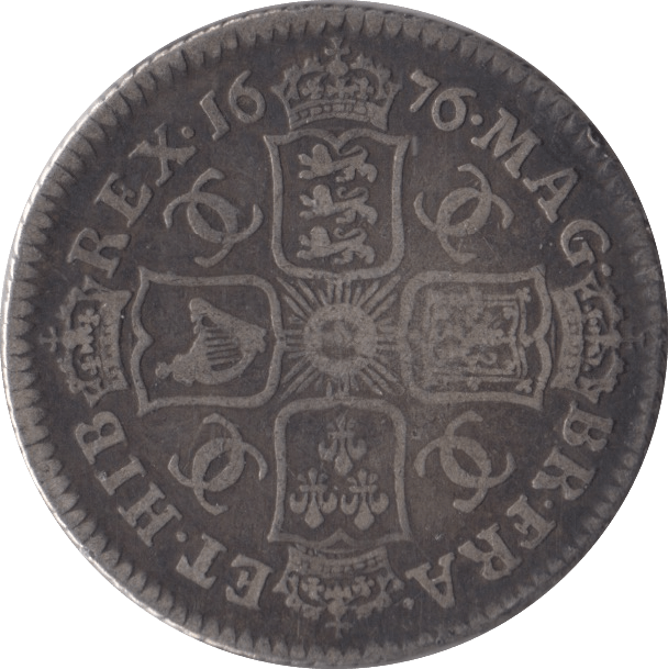 1676 SHILLING ( GF ) CHARLES II - Shilling - Cambridgeshire Coins