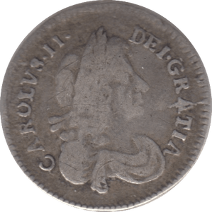 1677 MAUNDY THREEPENCE ( FINE ) - Maundy Coins - Cambridgeshire Coins