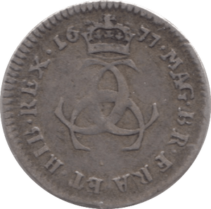 1677 MAUNDY THREEPENCE ( FINE ) - Maundy Coins - Cambridgeshire Coins
