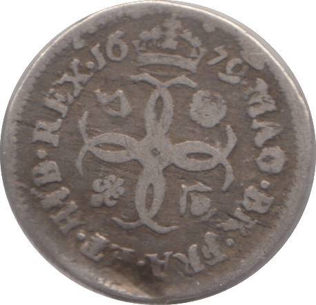 1679 MAUNDY FOURPENCE ( FINE ) 2 - Maundy Coins - Cambridgeshire Coins