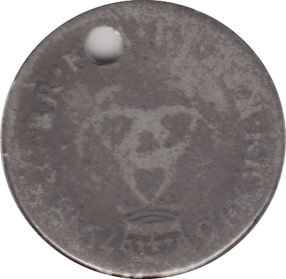 1679 MAUNDY THREEPENCE ( EF ) 2 HOLED - Maundy Coins - Cambridgeshire Coins