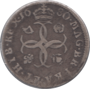 1680 MAUNDY FOURPENCE ( FINE ) - Maundy Coins - Cambridgeshire Coins