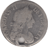 1680 MAUNDY THREEPENCE ( FAIR ) HOLED - Maundy Coins - Cambridgeshire Coins