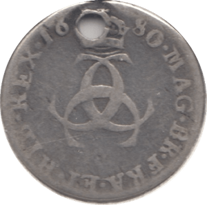 1680 MAUNDY THREEPENCE ( FAIR ) HOLED - Maundy Coins - Cambridgeshire Coins