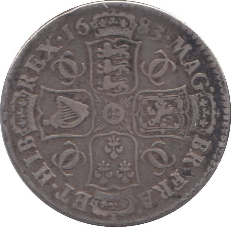 1683 HALFCROWN ( GF ) 2 - Halfcrown - Cambridgeshire Coins