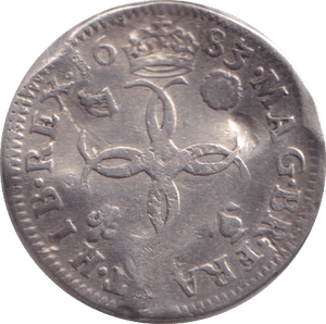 1683 MAUNDY FOURPENCE ( FINE ) - Maundy Coins - Cambridgeshire Coins