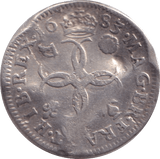 1683 MAUNDY FOURPENCE ( FINE ) - Maundy Coins - Cambridgeshire Coins