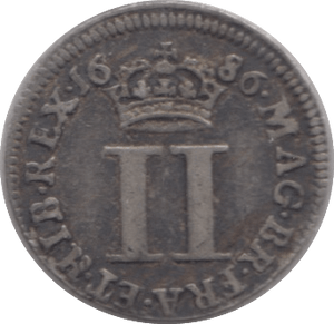1686 MAUNDY TWOPENCE ( GF ) JAMES II - Maundy Coins - Cambridgeshire Coins