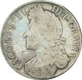 1687 CROWN ( F ) JAMES II SECOND BUST TERITO - Crown - Cambridgeshire Coins