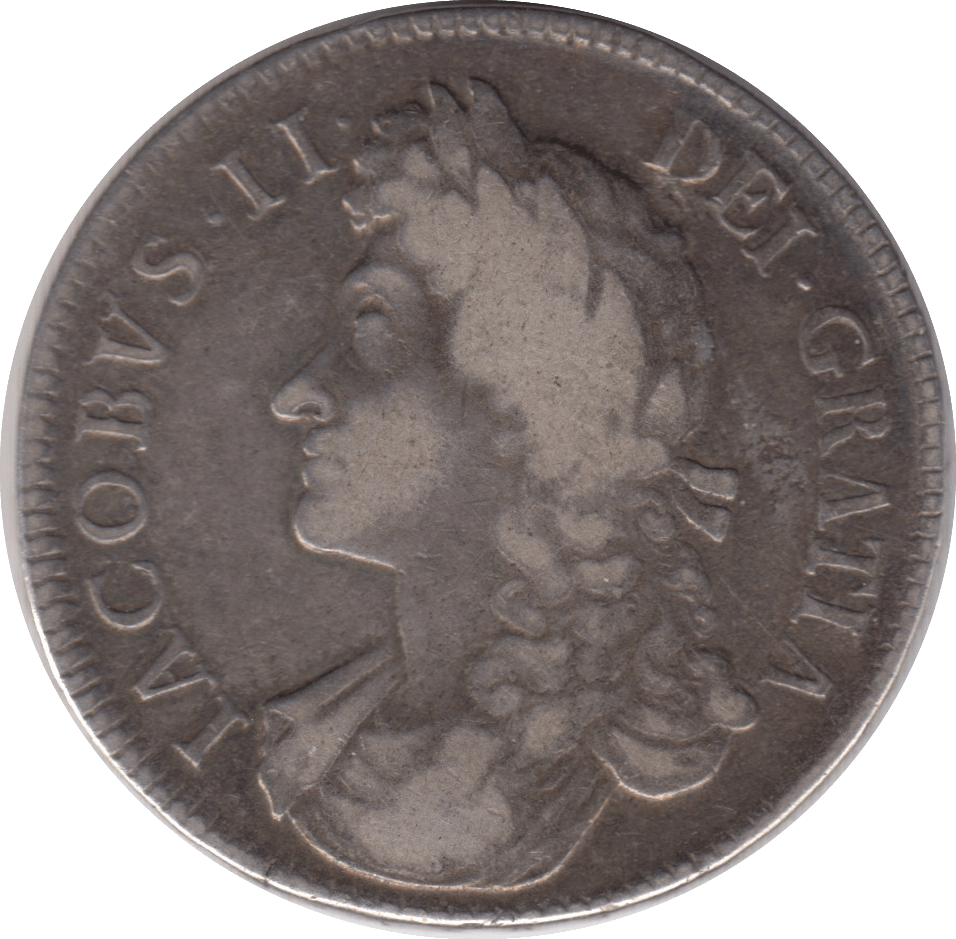 1687 CROWN ( GVF ) TERTIO - CROWN - Cambridgeshire Coins