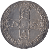 1687 CROWN JAMES II ( AUNC ) TERTIO - Crown - Cambridgeshire Coins
