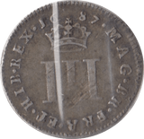 1687 MAUNDY THREEPENCE ( FINE ) - MAUNDY THREEPENCE - Cambridgeshire Coins